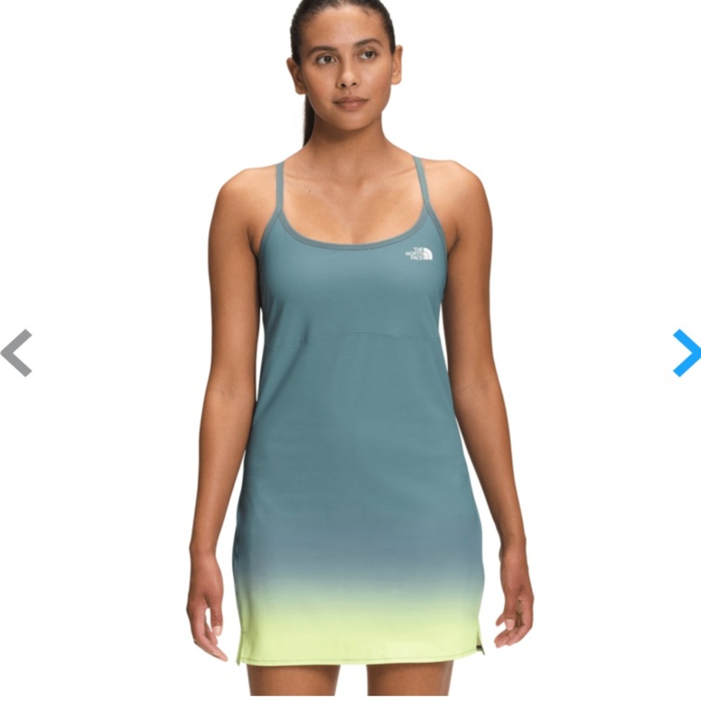 The North Face Blue and Yellow Mini Dress